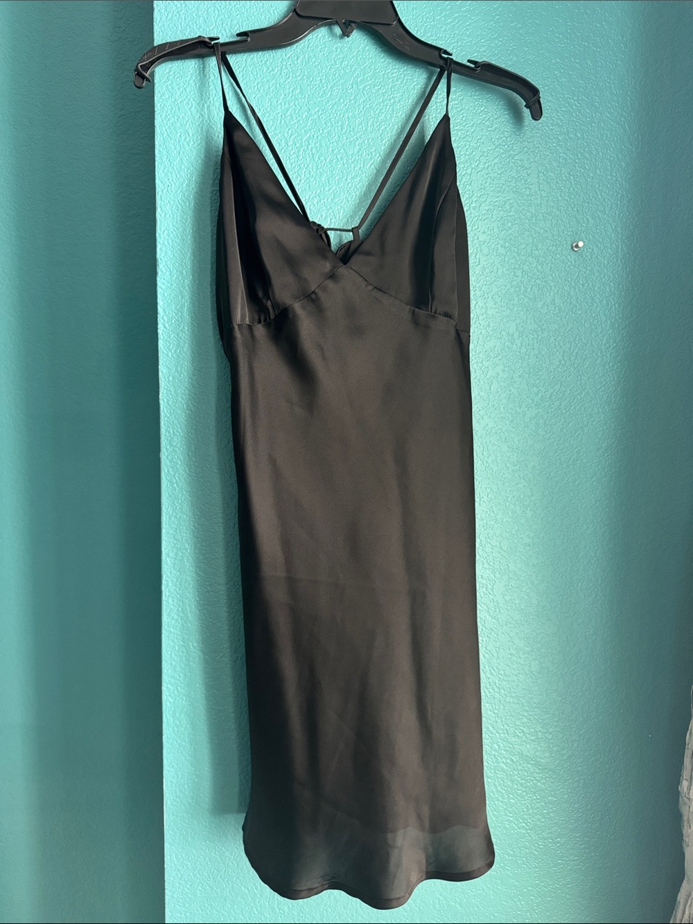 Forever 21 Black Satin Dress